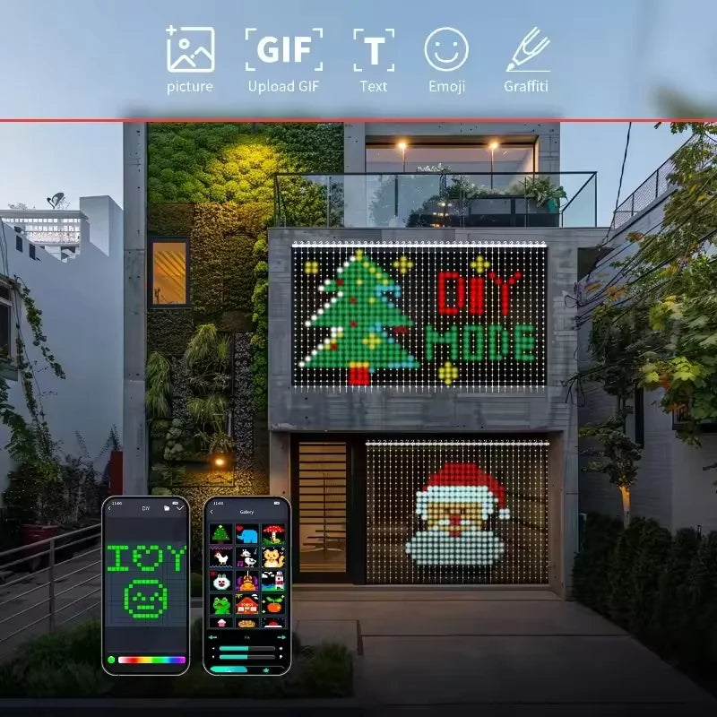 Smart LED Christmas Curtain Lights